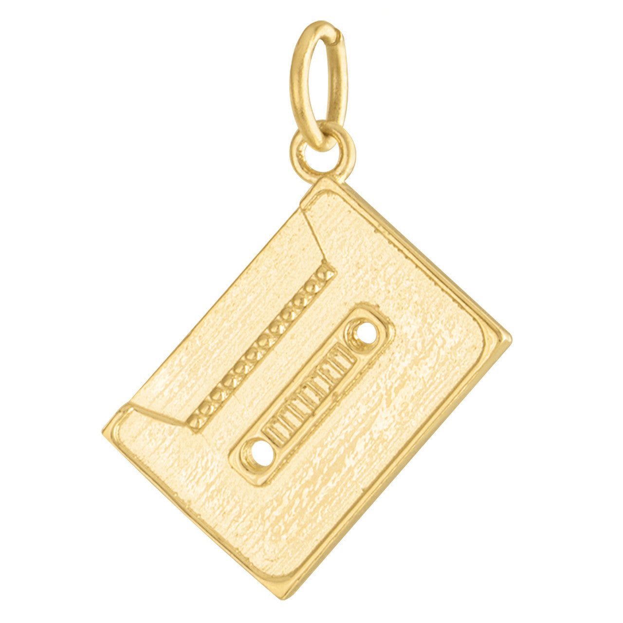 Cassette Tape 14k Gold Charm